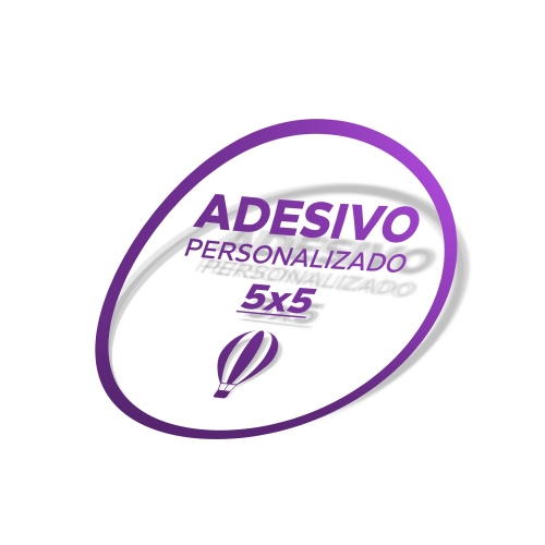 Etiqueta Adesiva Vinil Transparente - 5x5 - 48 unid - Redondo