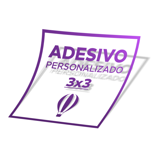 Etiqueta Adesiva Vinil Transparente - 3x3 - 138 unid - Quadrado (CANTOS RETOS)